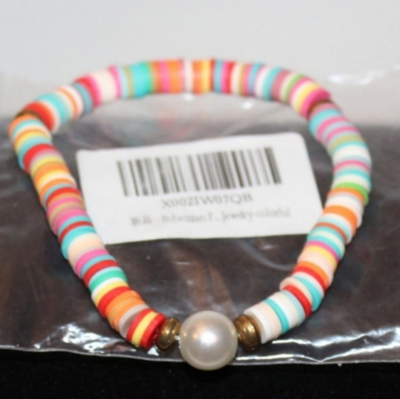 Rainbow Confetti Beaded Bracelet - Picture 5 of 16